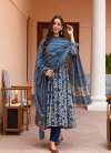 Navyblue Colour Rayon With Printed Kurti With Pant Dupatta Online Wholesale Aaradhna 2040